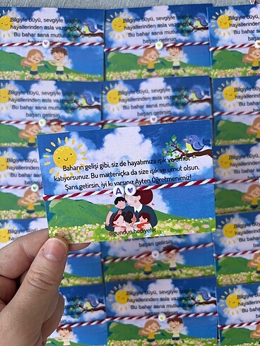 Öğrencilere hediyelik marteniçka