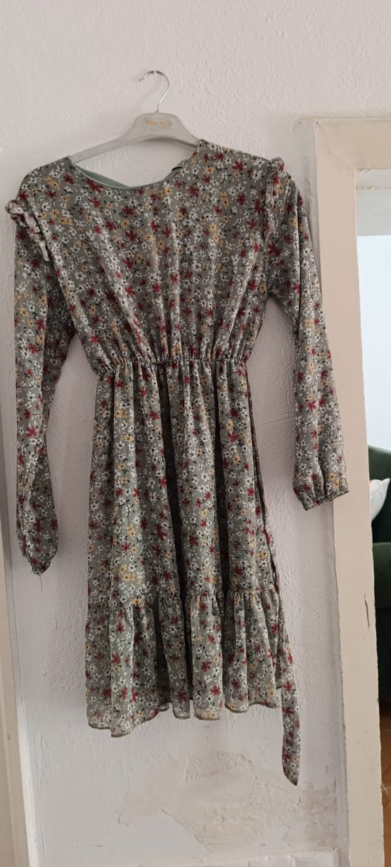 Diger Bohem Uzun Çiçekli Elbise - Görsel 5