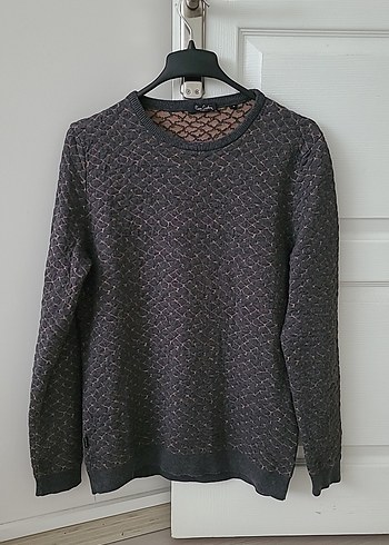 Pierre Cardin Gri, Desenli Triko Erkek Sweat