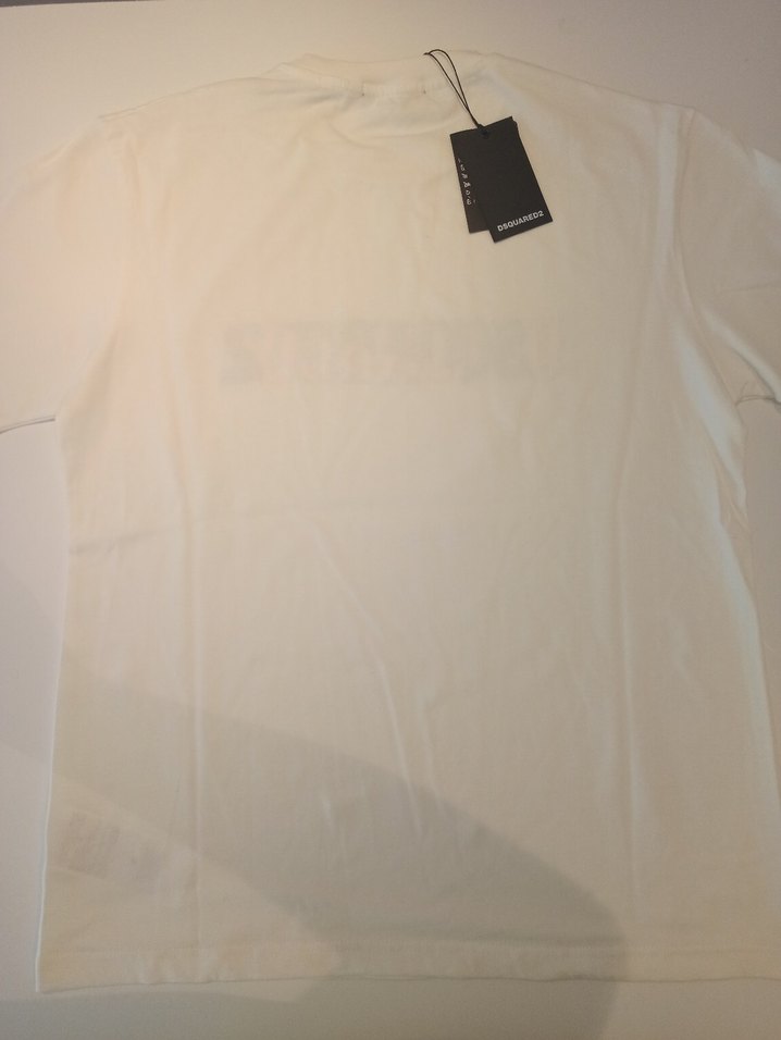 Beyaz DSQUARED2 Baskılı Erkek Tişört - Görsel 4