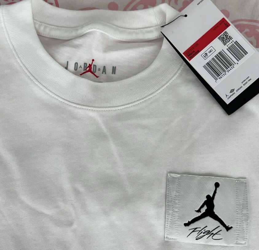Jordan Beyaz Erkek Tişört - Görsel 4