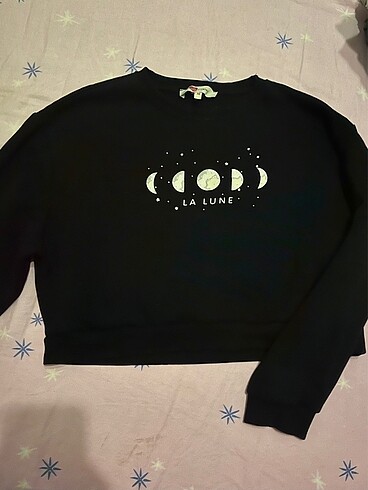 Ay evreleri Kısa Sweatshirt Koton