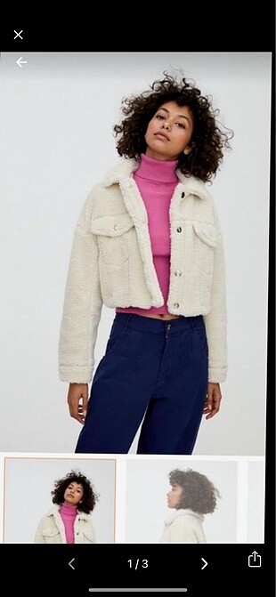 Pull&bear peluş mont