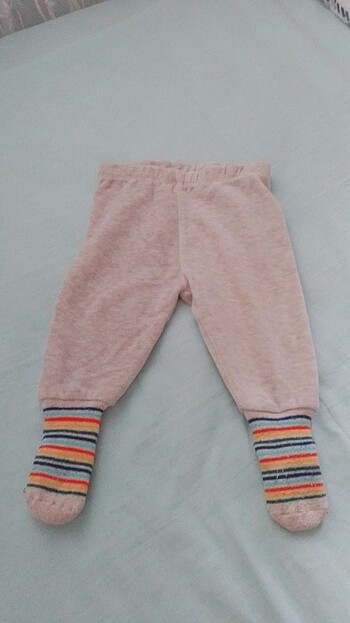 3 Ay Beden beyaz Renk Patikli pijama