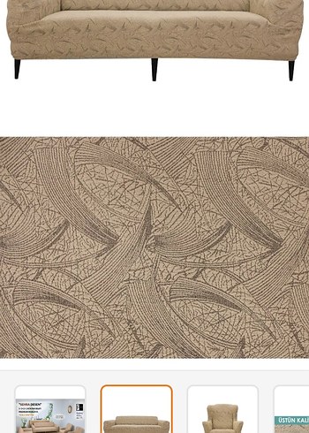 Jakarlı desenli Koltuk örtüsü - Görsel 2