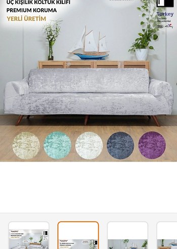 Kadifeli Koltuk örtüsü - Görsel 2