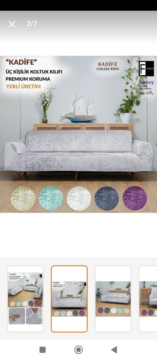 Kadifeli Koltuk örtüsü - Görsel 2