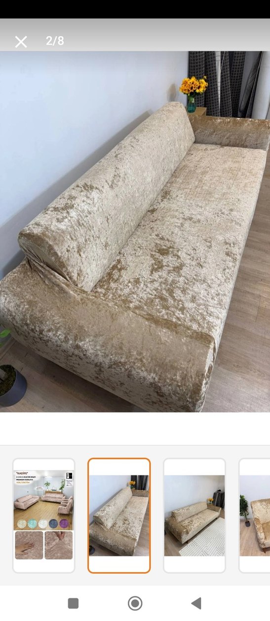 Kadifeli Koltuk örtüsü - Görsel 2