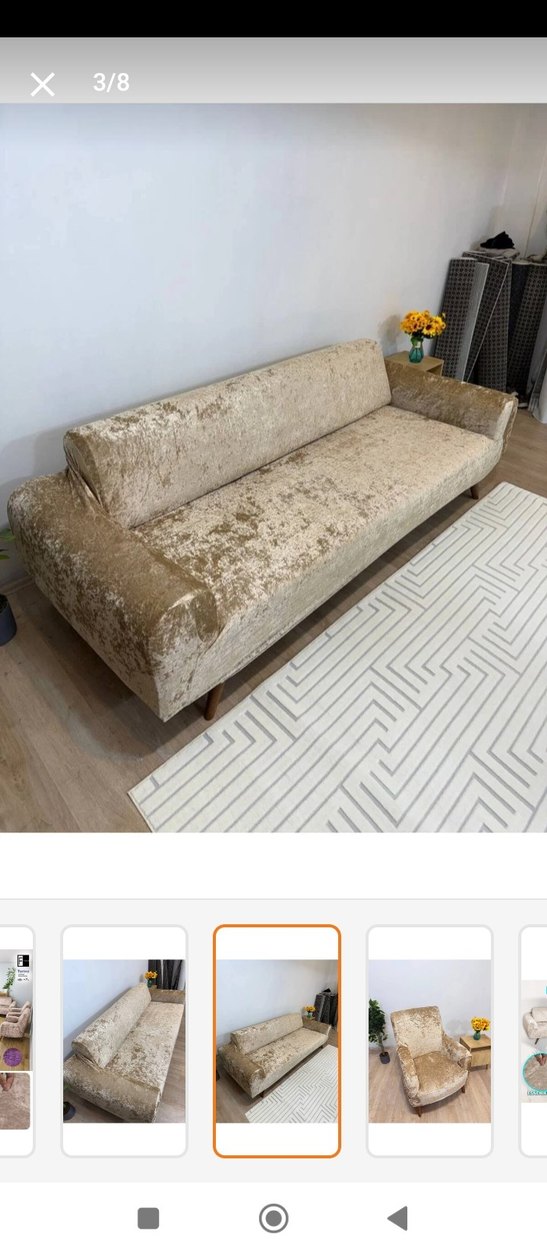 Kadifeli Koltuk örtüsü - Görsel 3