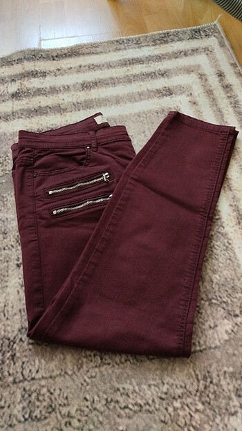 40 Beden bordo Renk Pantolon
