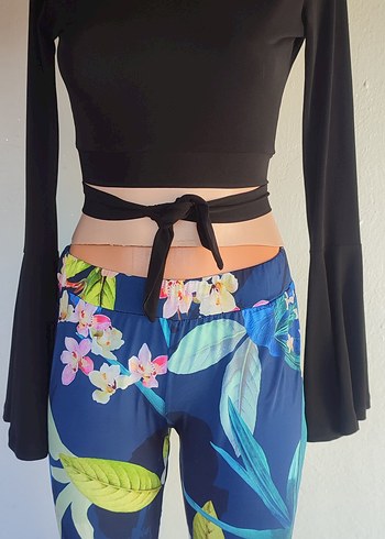 kikiriki m beden ispnyol kol crop bluz