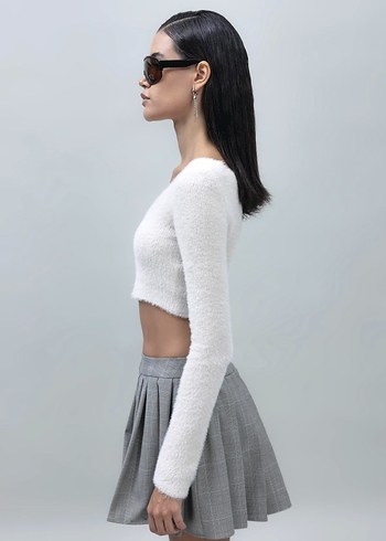 BSL FASHION bsl marka taş Crop Hırka