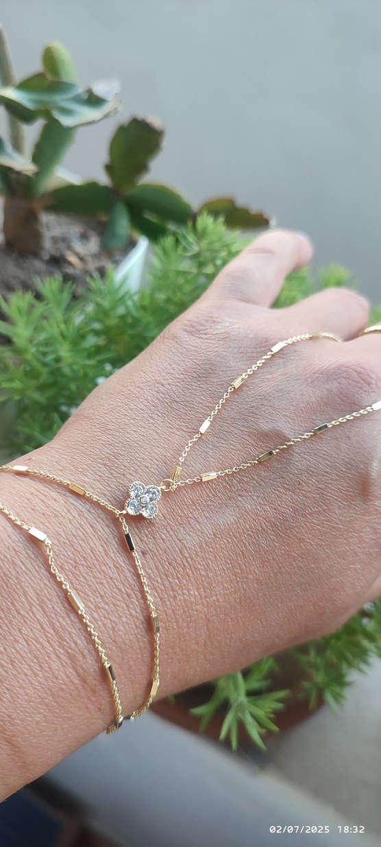  Taşlı Gold Renk Şahmeran | Zarif & Işıltılı | Aynı Gün Kargo - Görsel 2