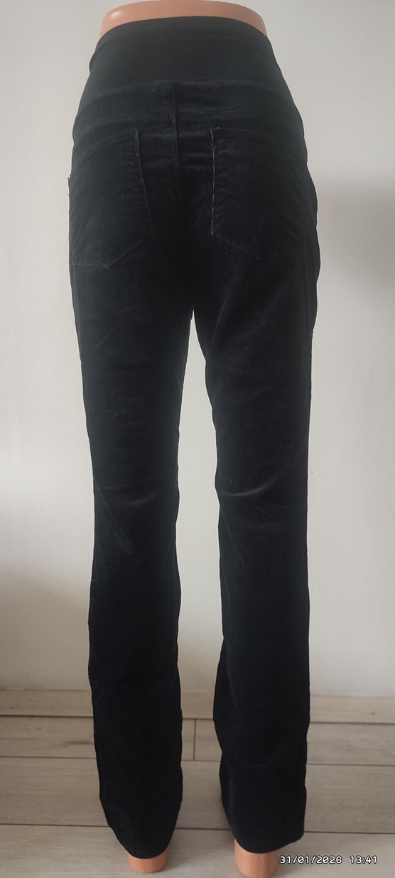 Siyah Süet Hamile Pantolonu - Görsel 4