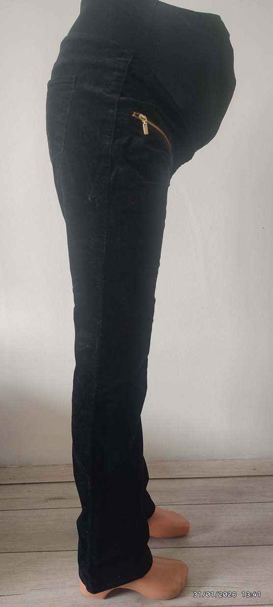 Siyah Süet Hamile Pantolonu - Görsel 5