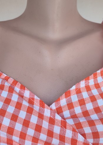 m Beden kırmızı Renk V Yaka Büstiyer Crop m beden Çapr
