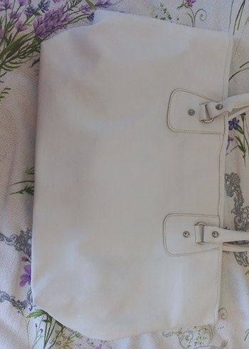 Lacoste Beyaz Deri Fermuarlı Kadın Çanta