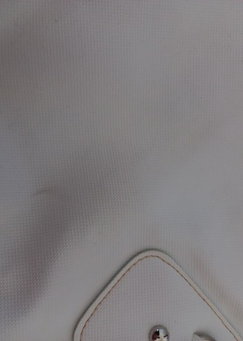  Beden Lacoste Beyaz Deri Fermuarlı Kadın Çanta