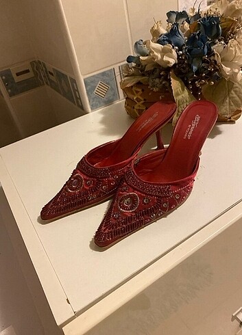 American Vintage Vintage topuklu terlik ayakkabı