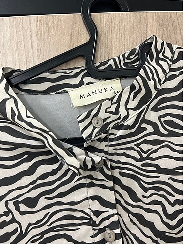 Diğer Manuka Zebra Desenli Elbise