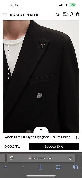 Damat Tween Siyah Ceket - Görsel 3