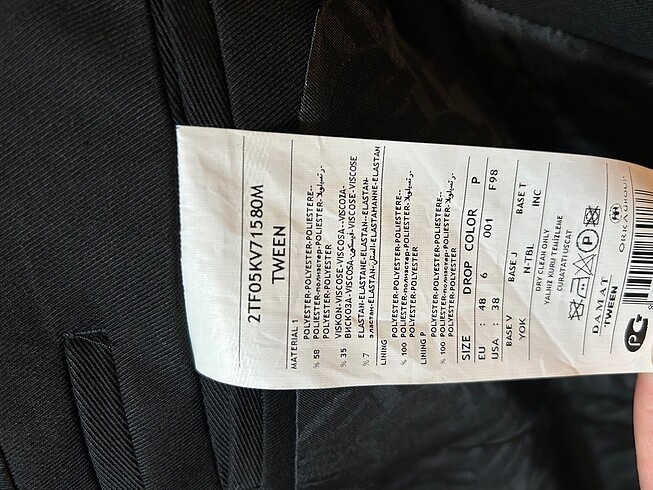 Damat Tween Siyah Ceket - Görsel 7