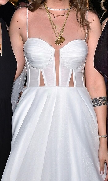 Haute Couture Özel Tasarım Inci Detaylı Gelinlik