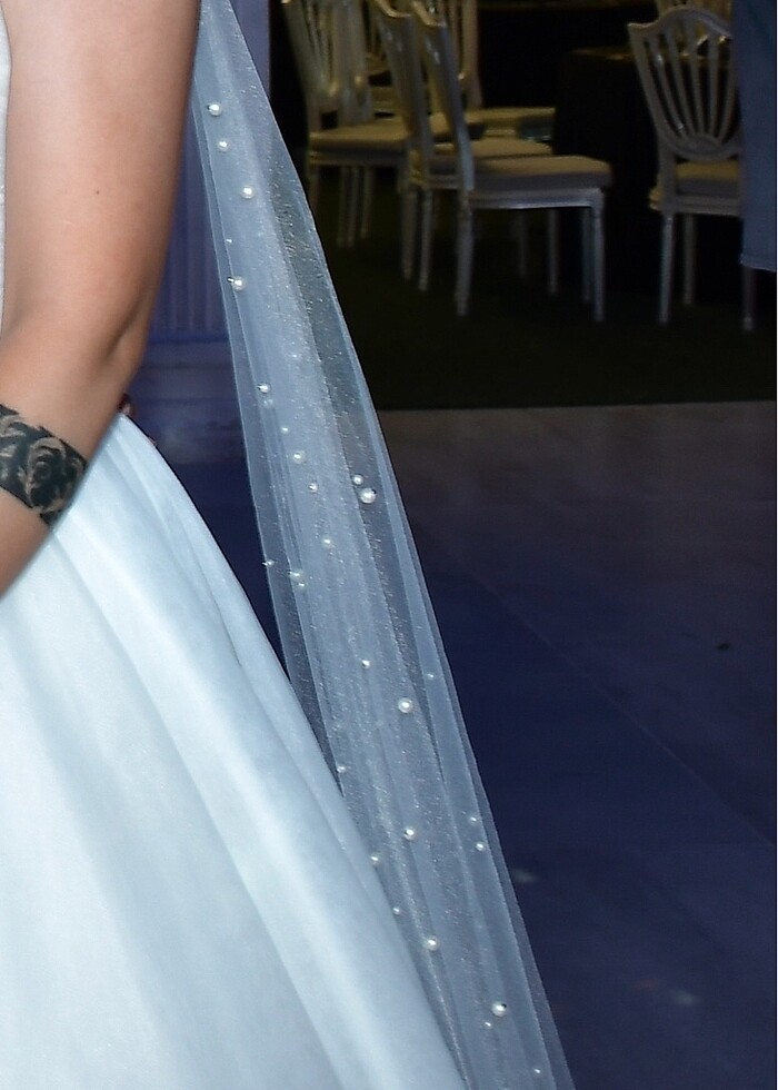 Haute Couture Özel Tasarım Inci Detaylı Gelinlik - Görsel 3