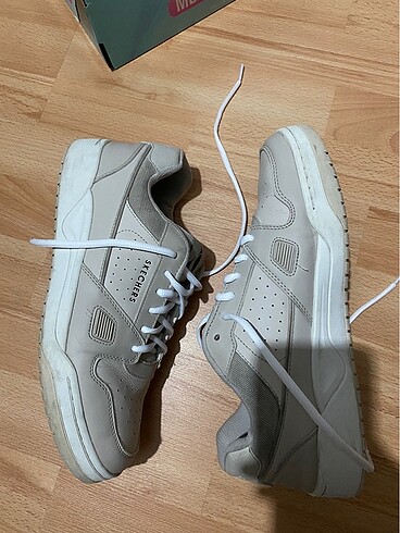 43 Beden ten rengi Renk Skechers Air Cooled Memory Foam Ayakkabı