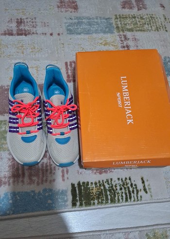 Renkli Bağcıklı Kadın Spor Ayakkabı - Görsel 3