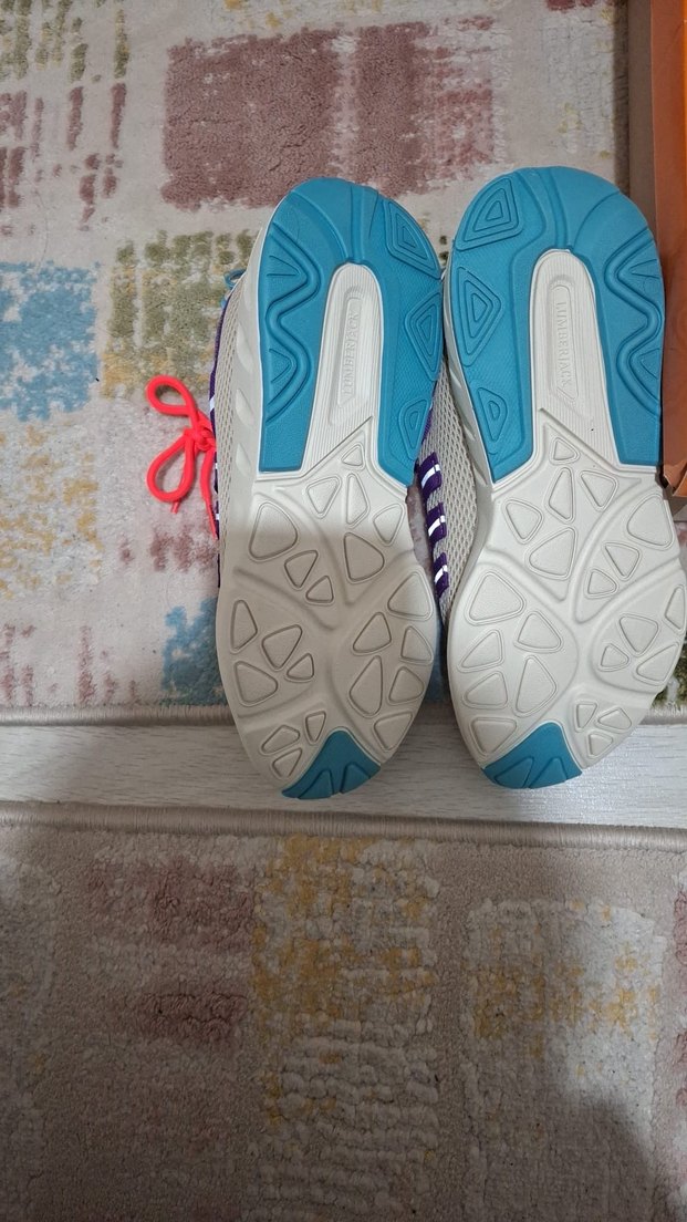 Renkli Bağcıklı Kadın Spor Ayakkabı - Görsel 4