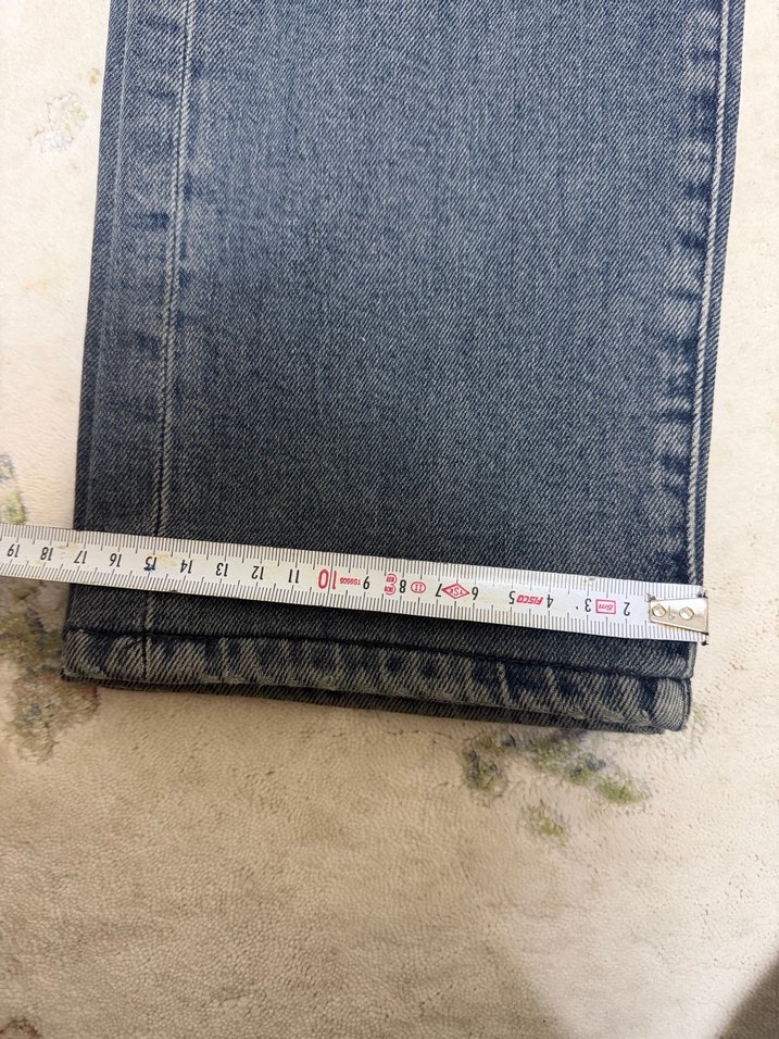 Düğmeli Gri Kadın Denim Pantolon - Görsel 5