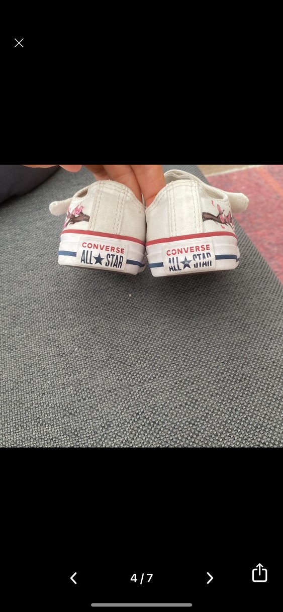 Kız Çocuk Beyaz Bağcıklı Cırt Cırtlı Spor Ayakkabı - Görsel 3