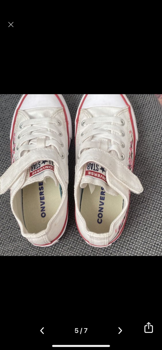 Kız Çocuk Beyaz Bağcıklı Cırt Cırtlı Spor Ayakkabı - Görsel 2