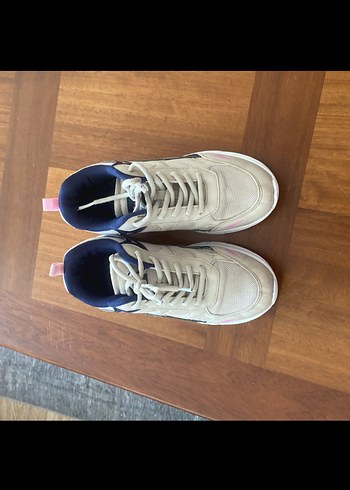 Beyaz Bağcıklı kız çocuk spor ayakkabı - Görsel 6