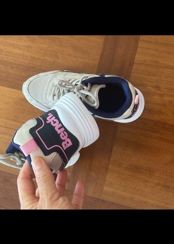 Beyaz Bağcıklı kız çocuk spor ayakkabı - Görsel 4