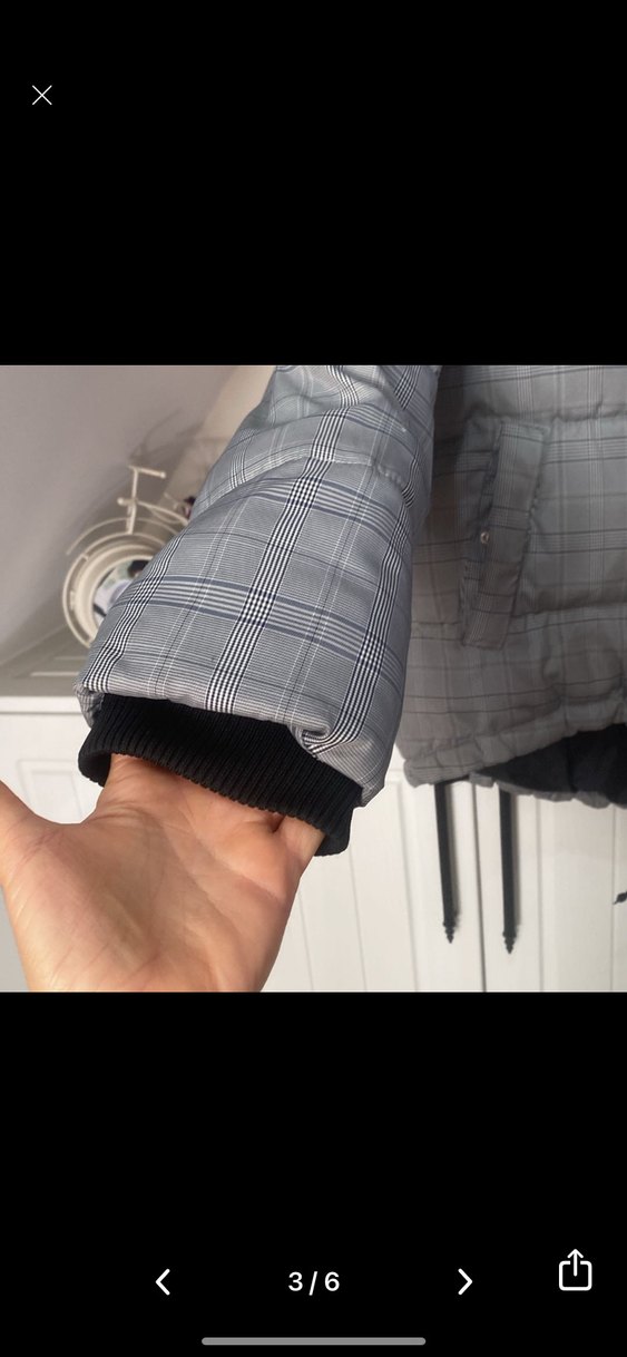 Gri Bel Detaylı Kadın Mont - Görsel 3