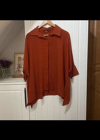 Yarasa kol gömlek tunik - Görsel 2