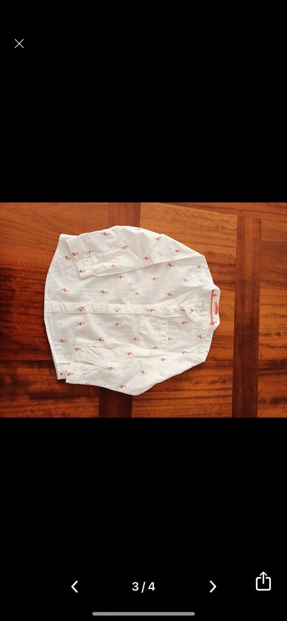 Erkek Çocuk Bohem Uzun Kollu Beyaz Gömlek - Görsel 3