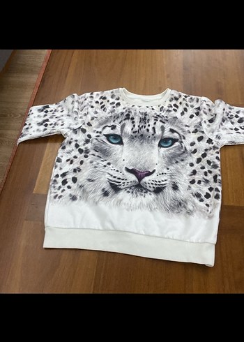 Çocuk Leopar Desenli Uzun Kollu Sweatshirt - Görsel 3