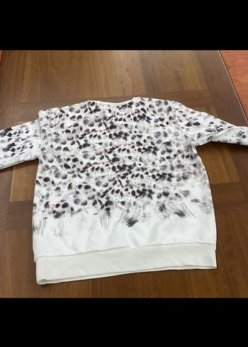 Çocuk Leopar Desenli Uzun Kollu Sweatshirt - Görsel 4
