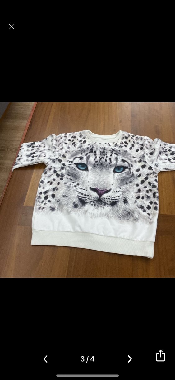 Çocuk Leopar Desenli Uzun Kollu Sweatshirt - Görsel 3