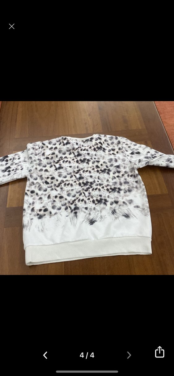 Çocuk Leopar Desenli Uzun Kollu Sweatshirt - Görsel 4
