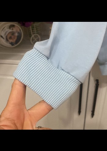 Mavi Baskılı çacuk Sweatshırt - Görsel 6