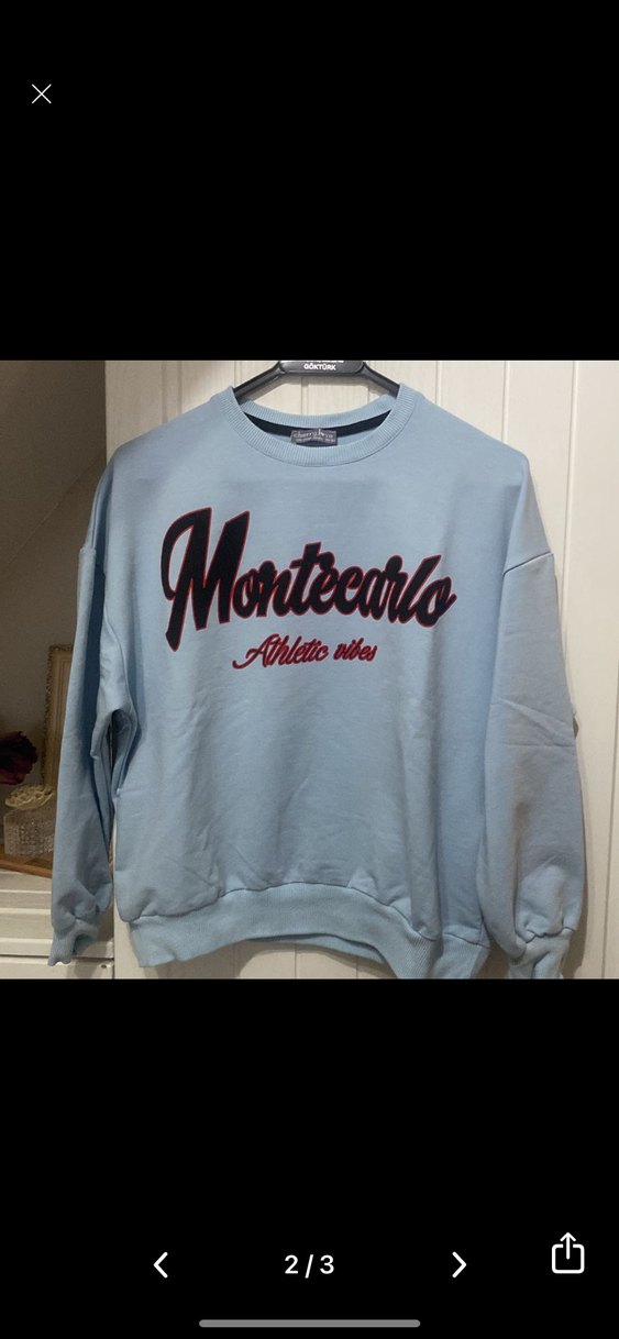 Mavi Baskılı çacuk Sweatshırt - Görsel 4