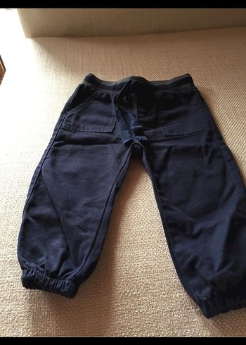 Koyu Mavi Erkek Çocuk Bol Kesim Kot Pantolon - Görsel 5