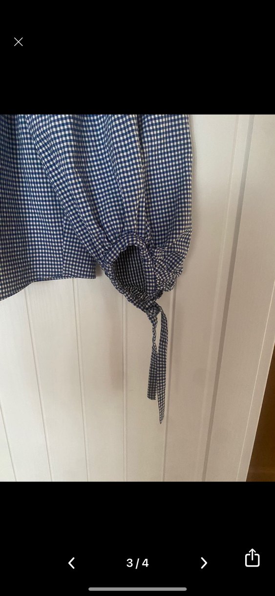 Bohem tarzı kısa kolları bağcıklı - Görsel 4