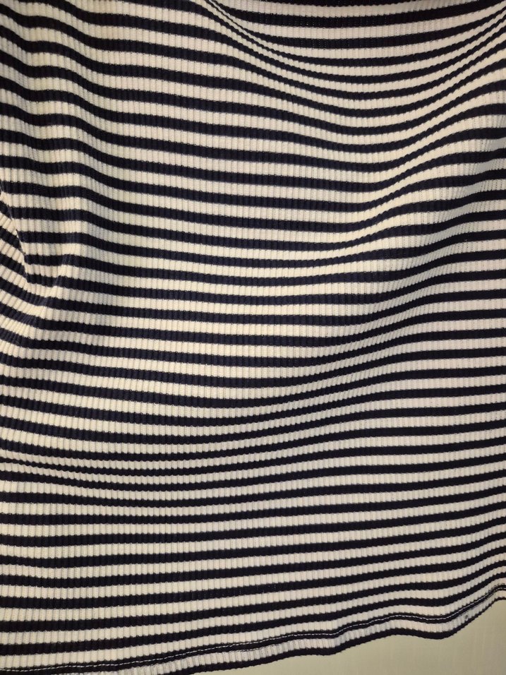 Çizgili Kayık Yaka tshirt - Görsel 4