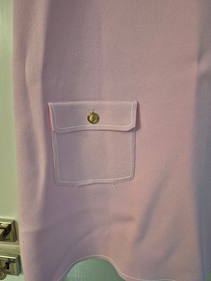 Pembe Mini Kolsuz Elbise - Görsel 4