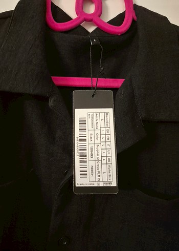 Siyah Salaş Kısa Kollu Gömlek - Görsel 7